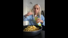 Woman, 21, goes viral with bizarre diet – eating KILO of butter and oil a DAY Part 2/4