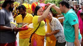 Annual Indonesian festival pangguni uthiram  sees locals pierce their cheeks and backs