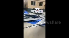 Severe winds cause widespread damage in northern China