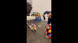 Kid has an adorable reaction on opening his birthday present
