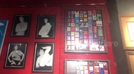 discovery of a gallery of nudist in a museum during exposition