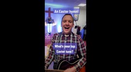 Vicar on tiktok sings well known Easter hymn on a guitar