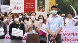 Frustrated locals protest over government's failure to tackle air pollution in northern Thailand
