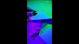 Chopping Gym Chalk with a knife, ASMR that is soothing and satisfying