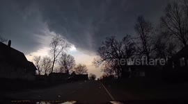 Driving Through Town During a Massive Storm