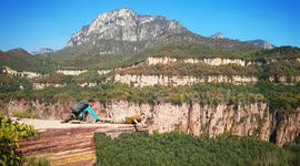 Chinese officials demolish popular 'daredevil stone' on cliff due to safety concerns