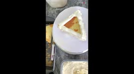 'It must taste heavenly!' - Cake Artist makes a delicious-looking cartoon cake slice