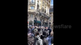 France: Crowd Gathers Outside Constitutional Council Protesting Over Pension Reform