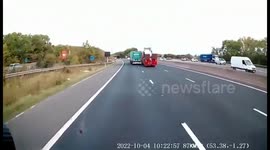 Close Call: Distracted Driving Nearly Causes a Nasty Collision Between Two Trucks