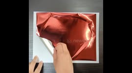 Satisfying ASMR peel of the hand drawn and hand foiled portrait of a cute capybara by JoyousJoyfulJoyness