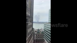 US: Fire Erupts At Recycling Facility In Jersey City, New Jersey 2