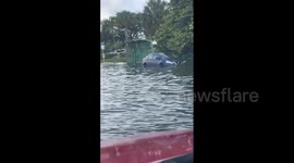 US: Cars Stuck On Flooded Road After Heavy Rain Hits South Florida 5