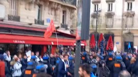 France: Clashes Erupt At Place De La Bastille During Pension Reform Protest 3