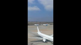 Johannesburg airport view.,
