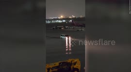 Video show airplanes on flooded tarmac at Fort Lauderdale Airport