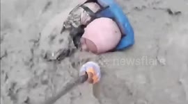 Selfie goes incredibly wrong when gnarly 'wave bono' wipes out filmer