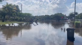 US: State Of Emergency Declared As Severe Flooding Continues In Fort Lauderdale, Florida