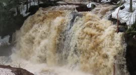 The power of waterfalls Now and Then Falls at Amnicon Falls