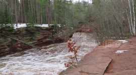 Wow the power and rage of Amnicon Falls