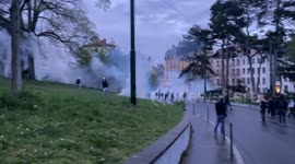 France: April 14 Nationwide Strike – Police Fire Tear Gas In Lyon To Disperse Protesters