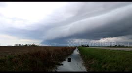 Impressive footage of a storm over a wind farm in Ontario, Canada, part 2