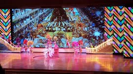An extravagant show at Nongnuch gardens Pattaya Thailand a wonderful tourist attraction.