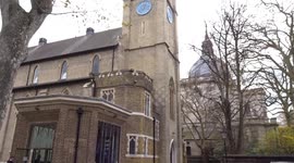 Outside Holy Trinity Brompton church in Knightsbridge - London