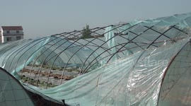Damaged Greenhouses In Lianyungang, China