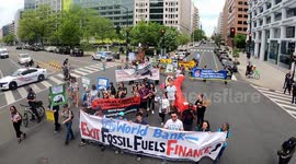 Protest at World Bank and IMF in Washington, DC, USA