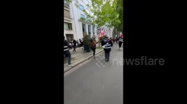 Anti-Pension Reform Protesters Burst Into LVMH's Main Office in Paris, France