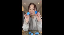 Woman soaks up the fun by pulling a hilarious 'Sponge' prank on family