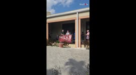 Couple celebrate the gender reveal of their 4rth baby *gender reveal smoke bombs*