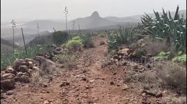 A hike in the Gran Canaria in Spain, with beautifullweather will cactus all around us