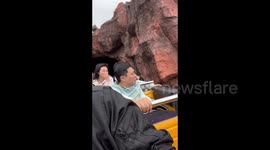 Man faints on roller coaster in southern China after attempting to conquer fear of heights