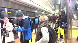 Wildcat train drivers strike in Stockholm, Sweden