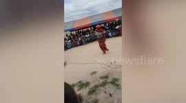 Awesome festival dance in the Ivory Coast