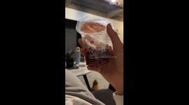 Young girl loses her composure after sister pranks her by saying she drank alcohol