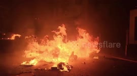 Clashes continue in Lyon as Macron delivers speech defending pension law
