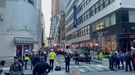 NYC parking garage collapse: FDNY and NYPD on scene