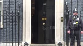 Rishi Sunak leaves 10 Downing Street ahead of PMQs