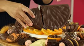 Baking sensation makes cake charcuterie board with Terry's Chocolate Orange-themed dessert as the centrepiece