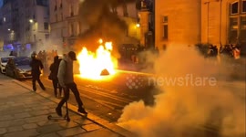 Protest Against Pension Reform In The Streets Of Paris, France