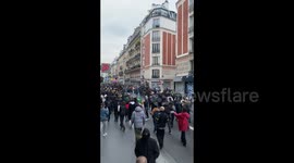 People Bong Pots To Protest Pension Reform In Paris, France