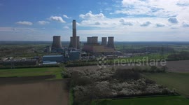 Cottam power station from above