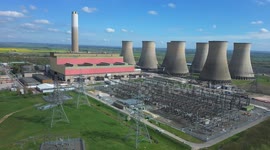 Cottam power station film from a drone