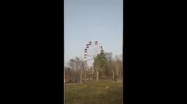 Outdated ferris wheel collapses in Arseniev Amusement Park during planned demolition