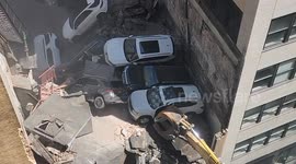 NYC PARKING GARAGE COLLAPSE DEMOLITION