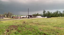 US: Structures Damaged As Tornado Touches Down In Cole, Oklahoma