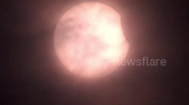 Hybrid eclipse delights skywatchers in Indonesia