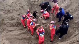 Chinese police and firefighters save 2-year-old girl trapped in deep well